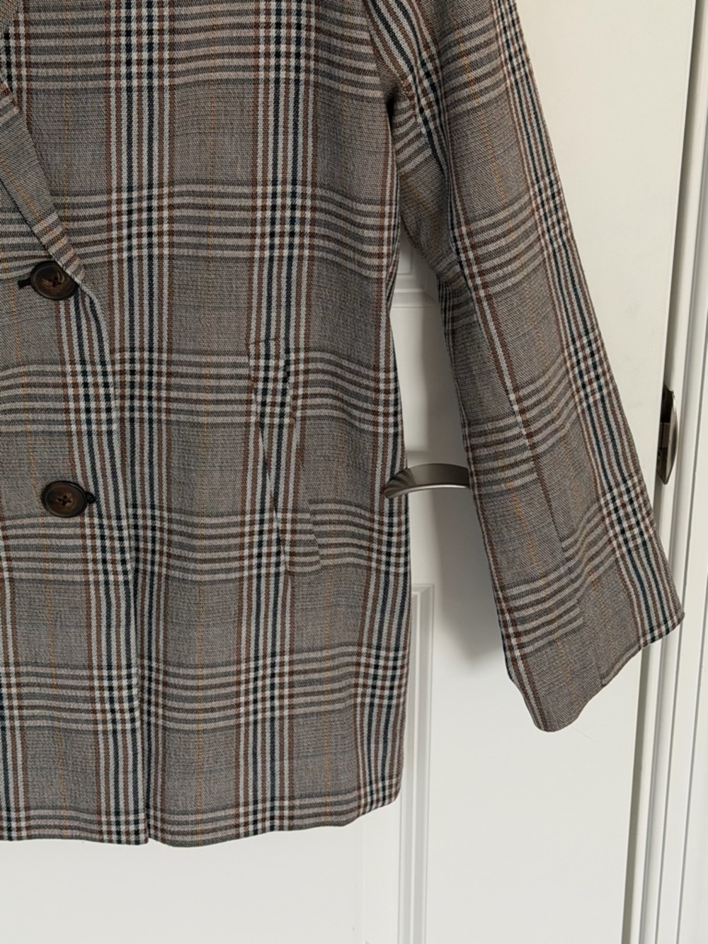 Madewell Menswear Plaid Caldwell Double-Breasted Blazer Size Medium 54572 - Picture 6 of 16